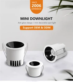 Mini Integral Led Downlight 2W 3W 5W 8W 12W לבן שחור